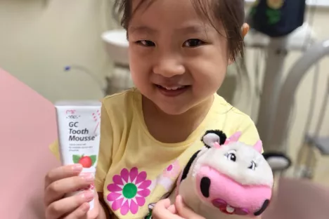 GC Tooth Mousse is a safe product to use for babies’ teeth, is well tolerated by children and tastes delicious.